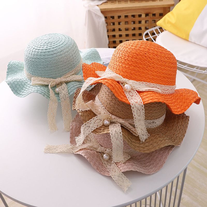 2020 Estate Nuovo Nastro di Paglia per Bambina, Cappello da Pescatore con Parasole a Fiori, Set di Borse Carine con Protezione Solare_voghion.com