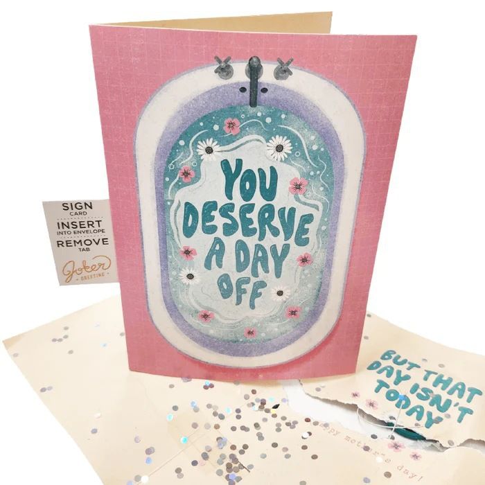 Endless MomMother'sCardwithglitter talking Creative Mother's Day Music greeting card_voghion.com