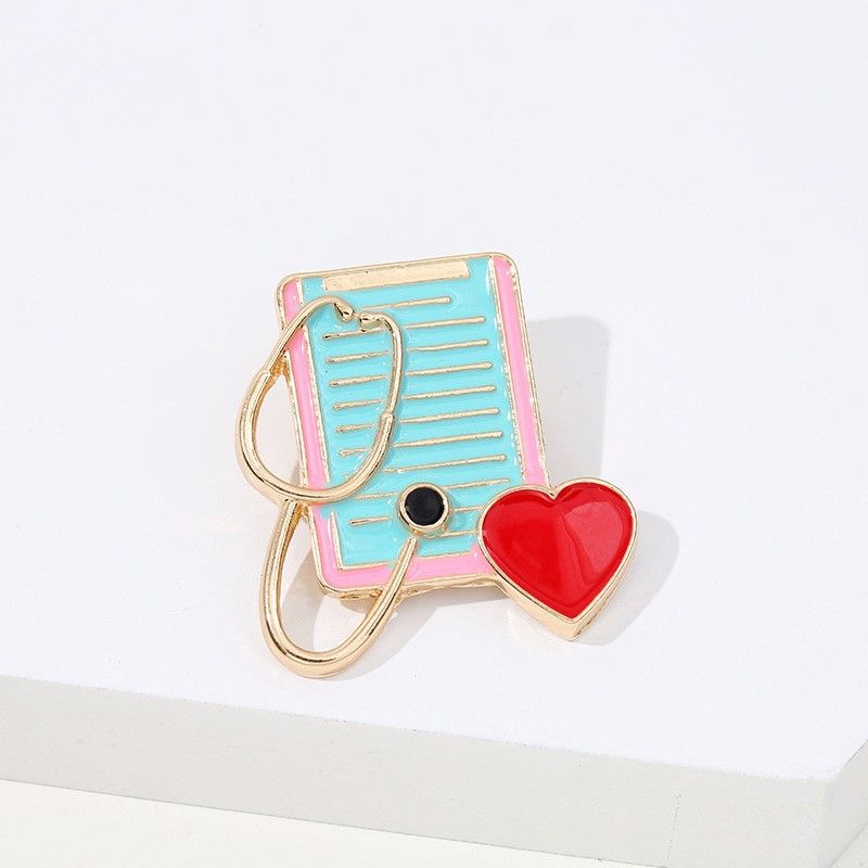 Hot Selling Hospital Epidemic Prevention Series Thermometer Mask Clothing 3D Doctor Nurse Pin Small Brooch_voghion.com