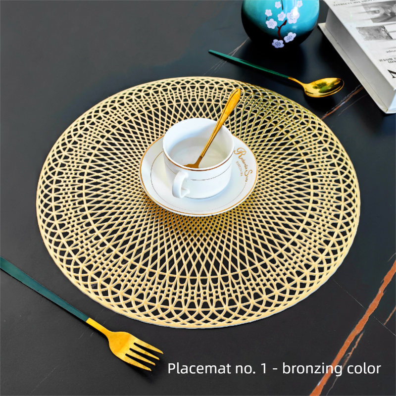 Französischer hitzebeständiger Untersetzer, Ins Home Decoration Photography Prop, High-End-Tisch-Wärmedämmmatte im europäischen Stil_voghion.com