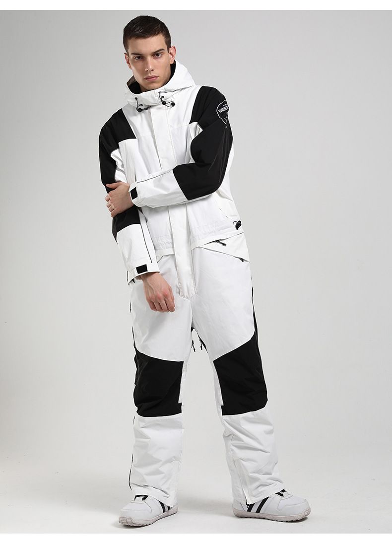 Nouvelle combinaison de ski pour femme, ensemble camouflage fluorescent, chaud, imperméable, respirant, pour le terrain de nuit, simple et double planche, combinaison de neige une pièce_voghion.com