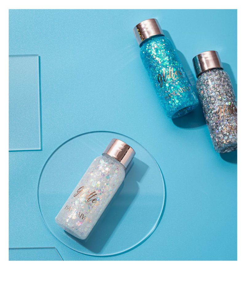 HANDAIYAN 3-teiliges Glitzer-Lidschatten-Gel-Set – Meerjungfrauen-schimmernde Körperlotion, flüssiger Lidschatten, Mehrzweck-Make-up für Gesicht und Körper_voghion.com
