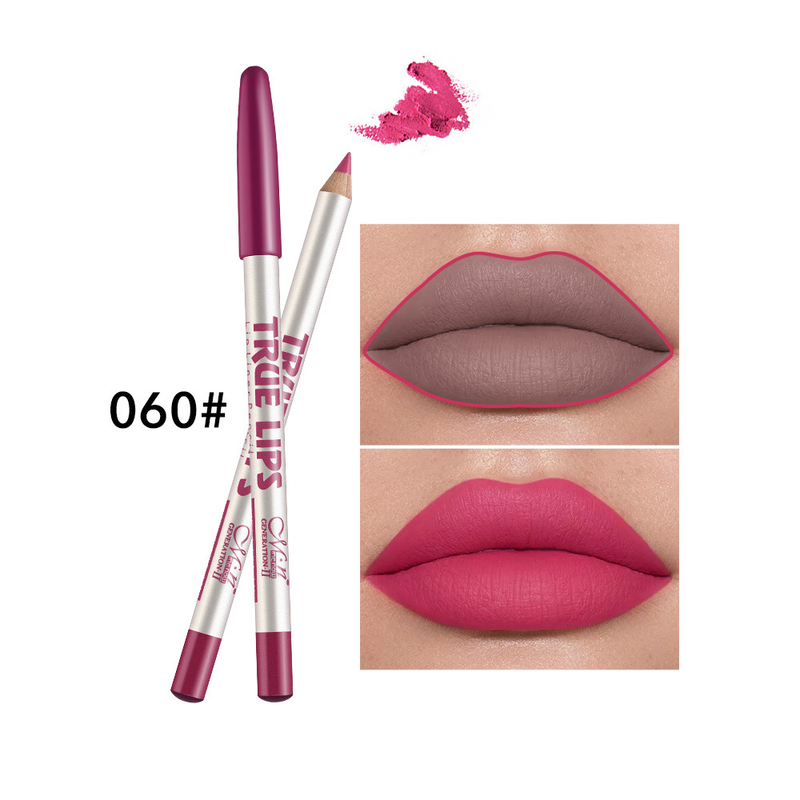 Beauty Care shop 12 pièces lèvres Lipliner maquillage Sexy rouge mat Contour teinte rouge à lèvres stylo imperméable longue durée antiadhésif C stick_voghion.com