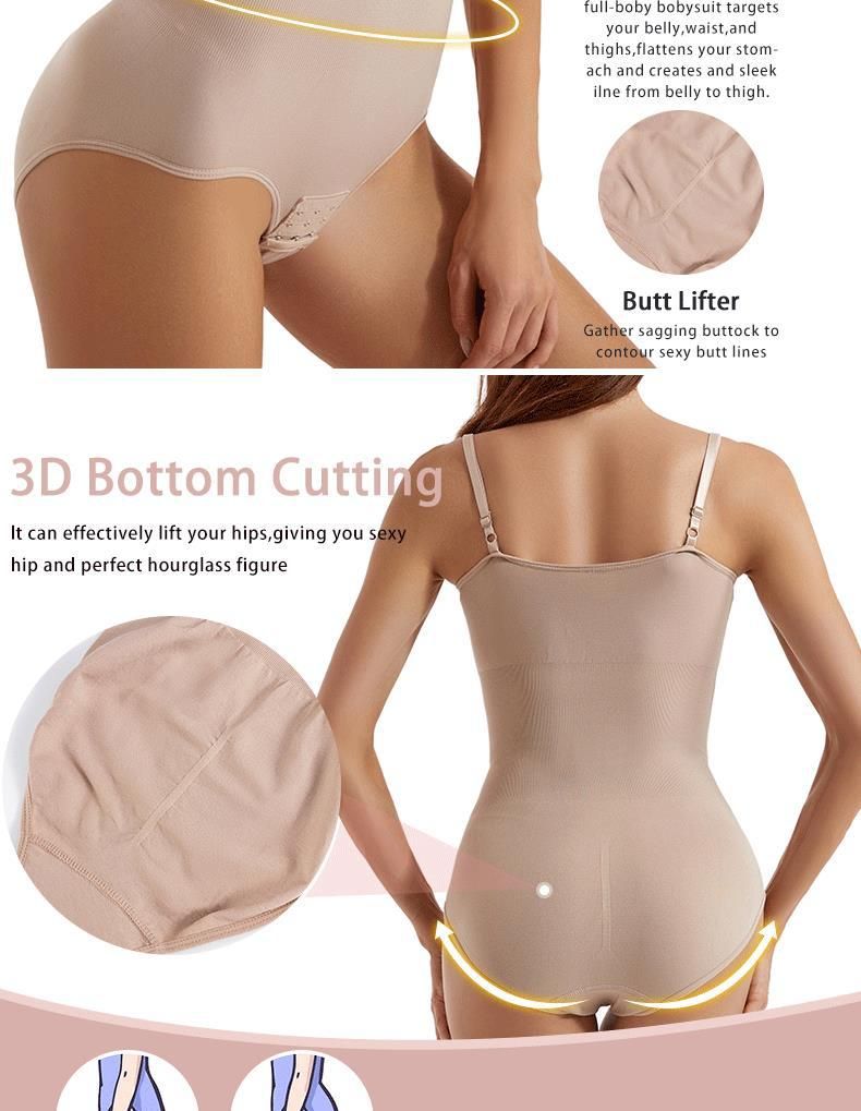 Women's Shapewear Bodysuit Tummy Control Body Shaper Seamless Open Crotch Hip Lifting Waist Trainer Slimming Underwear_voghion.com
