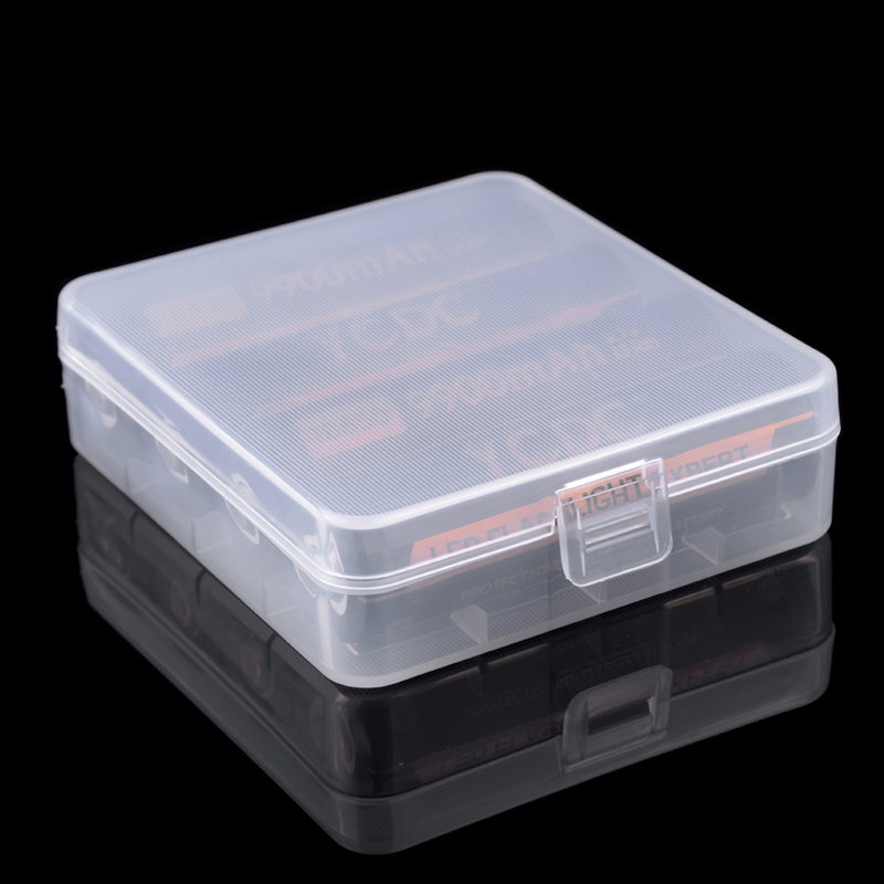 YCDC 50x For 18650 Rechargeable Battery Storage Box Cover Cells Hard Plastic Case Lithium Batteries Accumulator Hard Bag_voghion.com