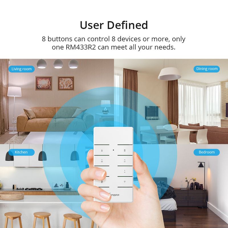 Sonoff 4CH PRO R3 4 Channel Din Rail Mounting WiFI Smart Home Remote Control Wireless Timer DIY Switch Work with Alexa_voghion.com