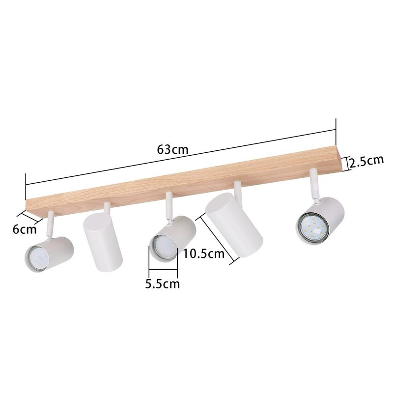 Glitzerlife Deckenleuchte 5 Flammig Deckenstrahler Weiß - GU10
Deckenlampe Holz Wohnzimmerlampe 350° Flurlampe Decke Spotlight Für Schlafzimmer Küche Wohnzimmer_voghion.com