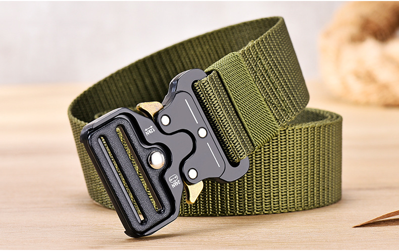 Men's Belts Men's Tactical Belt Cobra Functional Outdoor Nylon Buckle Belt Alloy Buckle Men's Canvas Overalls Belt_voghion.com