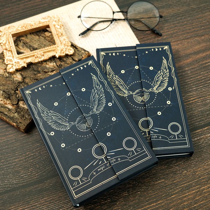 Unissex Magic Snitch Book Grosso Europeu Retro Alto valor Criativo Manual Estudante Papelaria Caderno Presente Livro_voghion.com