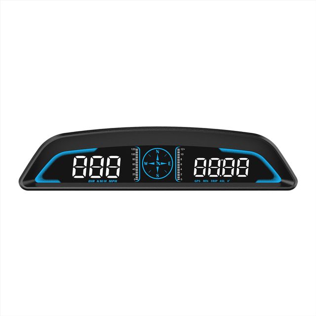 GPS Car HUD Tachimetro Head Up Display Promemoria Digitale Allarme, Tachimetro, Accessori Elettronici per Tutte le Auto_voghion.com