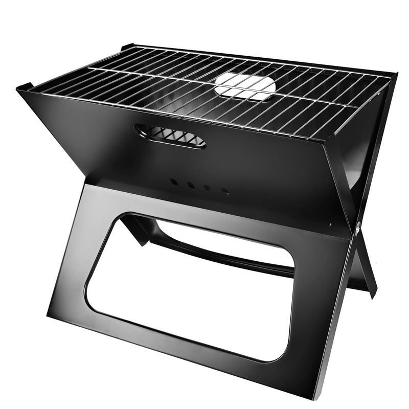 Portable Charcoal Grill - Mini BBQ Grill - Small Table Top Charcoal Grill For Camping, Outdoor Cooking - Foldable Camping Grill For Picnics, Tailgating And Backyard Grilling_voghion.com