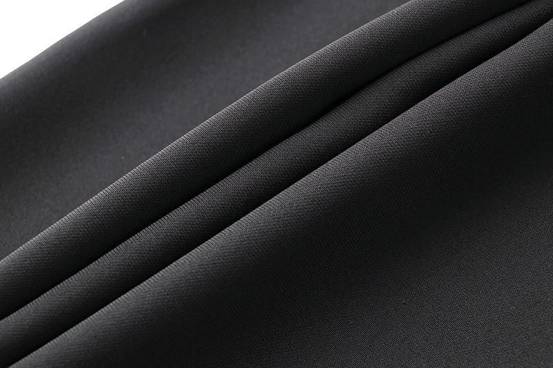 Pantalon à jambes larges pour femmes, Style de travail, Style de déplacement, chaîne noire, décoration drapée, tempérament, pantalons décontractés, une pièce, tendance_voghion.com
