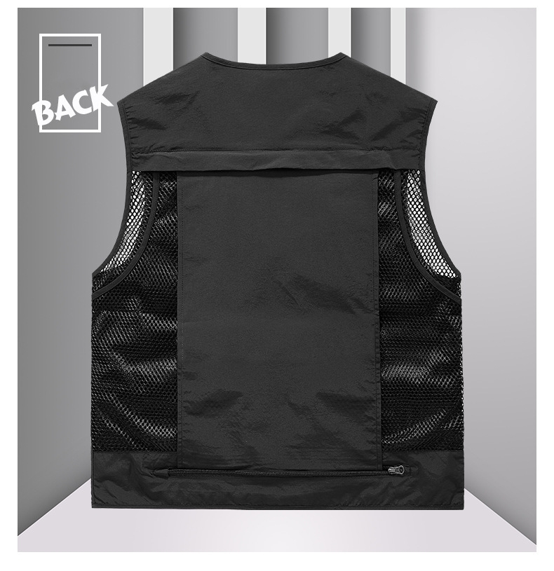 FGKKS Outdoor Leisure Vest For Men, New Breathable Outdoor Sports Coat With Multiple Pockets, High Quality Design, Leisure Vest For Men_voghion.com