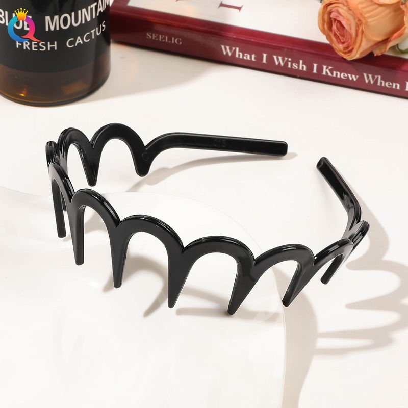 Hot Selling PC Wave Headband Face Washing Headband With Teeth Non Slip Hair Band High End Yiwu Hairpin Hair Accessories Wholesale_voghion.com