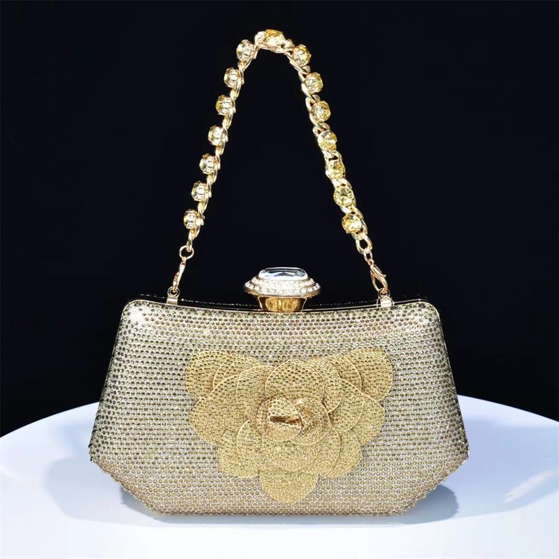 Sandalias de tacón alto con bolso joya de caja dura Bolso de fiesta diario_voghion.com