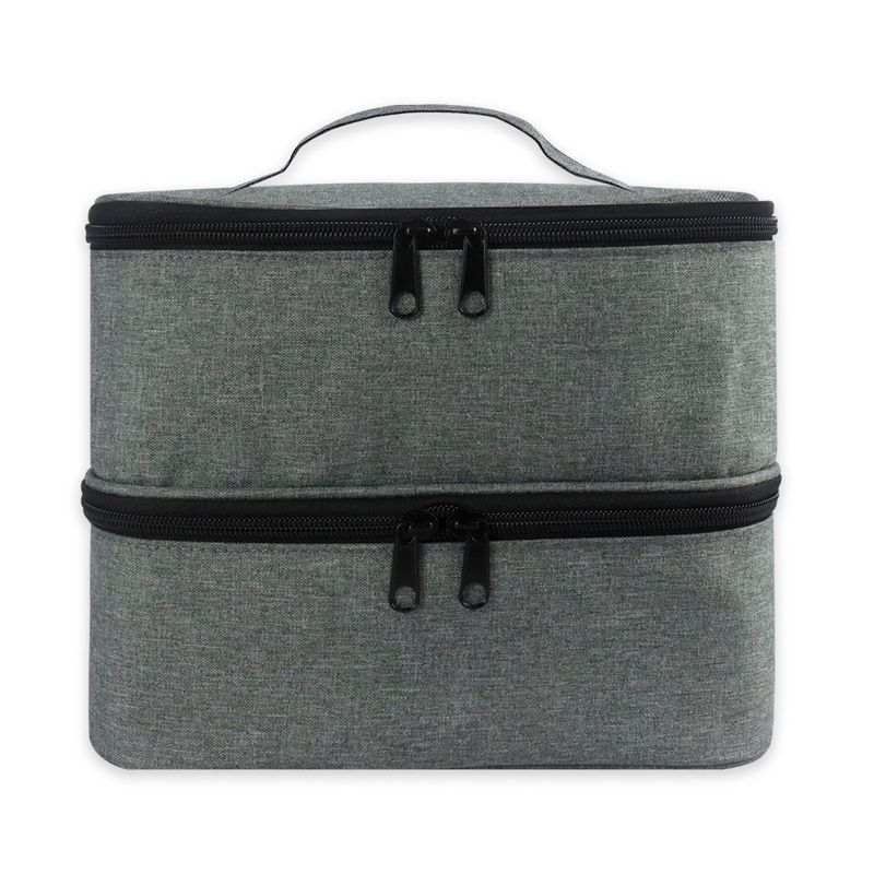 Organizer per smalto a doppio strato - Custodia portatile per 30 flaconi (borsa per il trucco compatta e adatta ai viaggi)_voghion.com