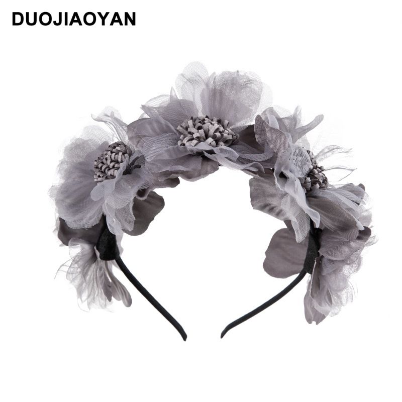 Fascia per capelli con fiori per bambini in tessuto con margherita e girasole, accessorio per capelli con foto, in vendita in Europa e America_voghion.com