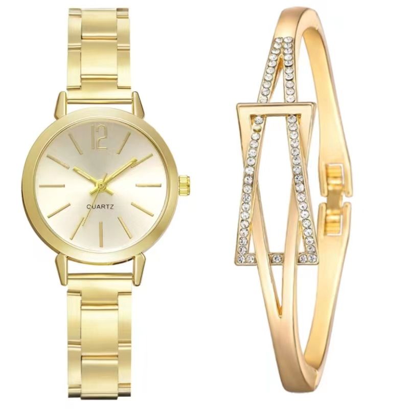 Heißer verkauf frauen dünne schmale riemen einfache business stahlband quarzuhr weibliche studentin prüfung uhr geschenk box_voghion.com