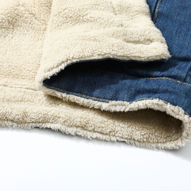 Herren-Jeansjacke im Vintage-Stil mit Waschung – Slim Fit-Baumwollmischung mit dickerem Futter (M-XXL) – Retro-Workwear-Stil für den Winter_voghion.com