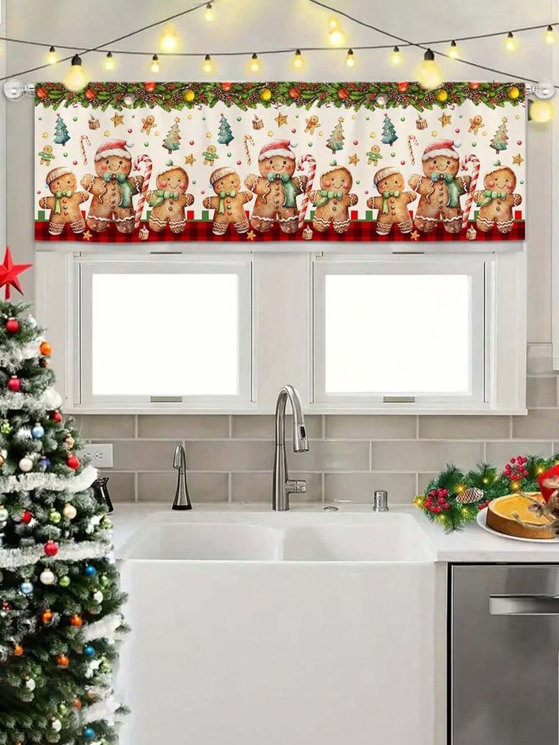 G 7610 2025 New 1 Piece Christmas Theme Curtain Style_voghion.com