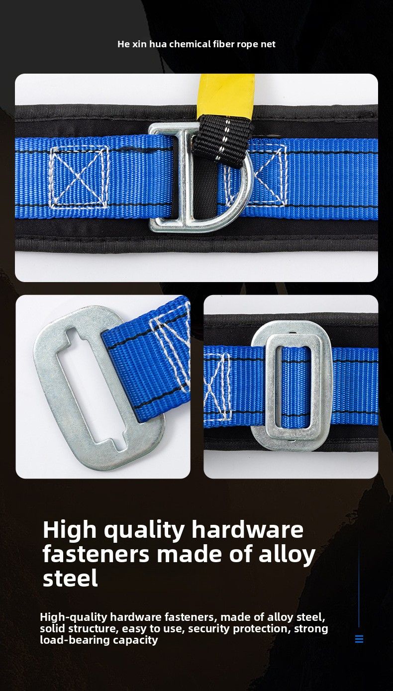 Single Elastic Rope High Altitude Work Electrician Quick Release Double Safety Waist Belt_voghion.com