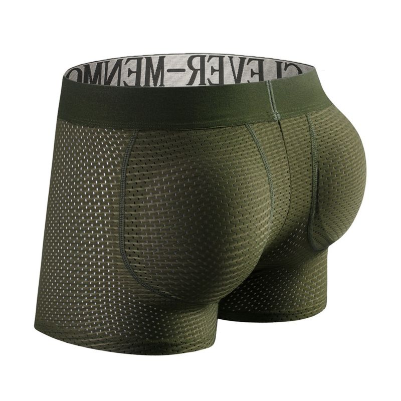 Men's Underwear Boxer Briefs With Padded Sponge Hip Lifting Buttocks_voghion.com