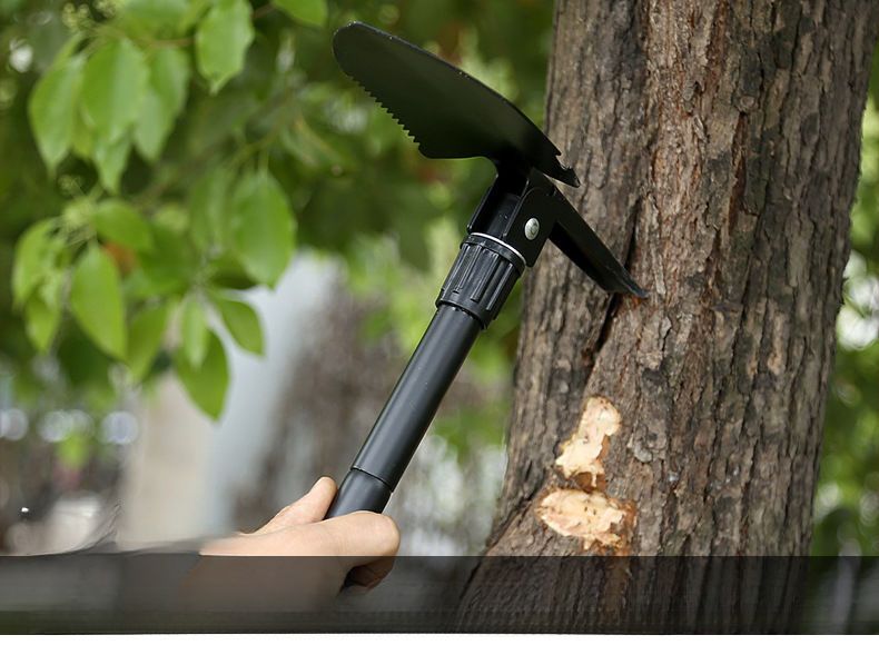 Outdoor Engineer Portable Self-Defense Camping Fishing Folding Military Pickaxe Small Car Shovel_voghion.com