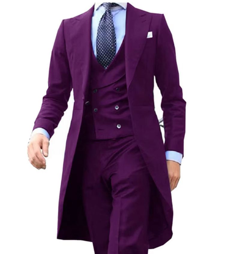 Men's Clothing Men's Suits, Business Casual Suits, Men's Three Piece Suits, Groomsmen, Wedding Banquet Suits For Men_voghion.com