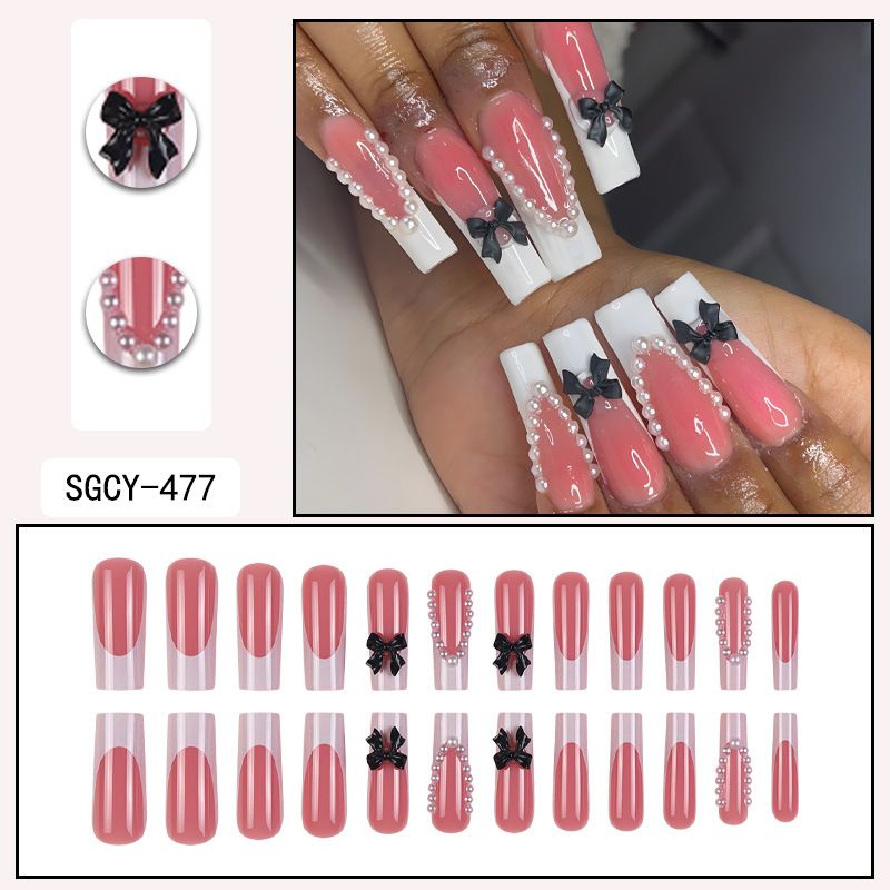 Elegante French Aurora Cat Eye Press-On-Nägel mit Strasssteinen – lange, glamouröse und wiederverwendbare Kunstnägel für Frauen_voghion.com