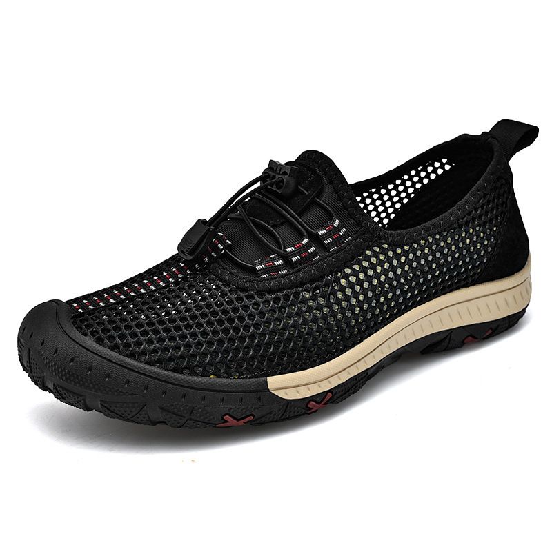 Unbeatable Quality Italian Leak Collection Walking Flying Woven Sports Men's Breathable Mesh Shoes, One Foot Kick_voghion.com