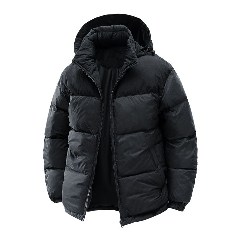 Removable Hooded Padded Jacket Men's And Women's Padded Jacket Loose Thickened Padded Jacket_voghion.com