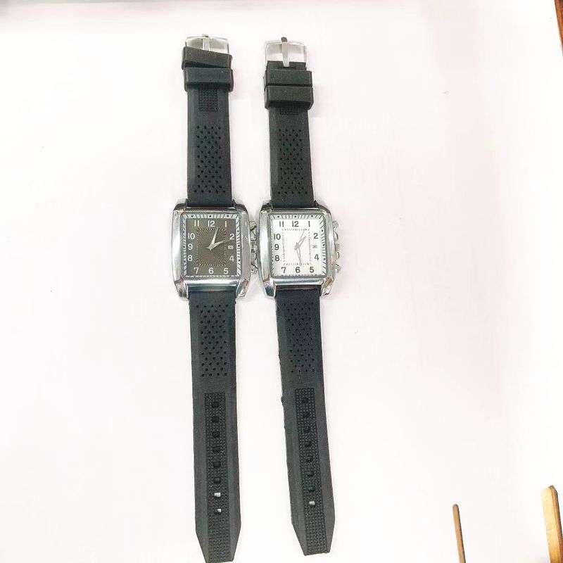 Men's Belt Square Digital Calendar Men's Watch Steel Belt Calendar Men's Watch A Generation No Logo_voghion.com