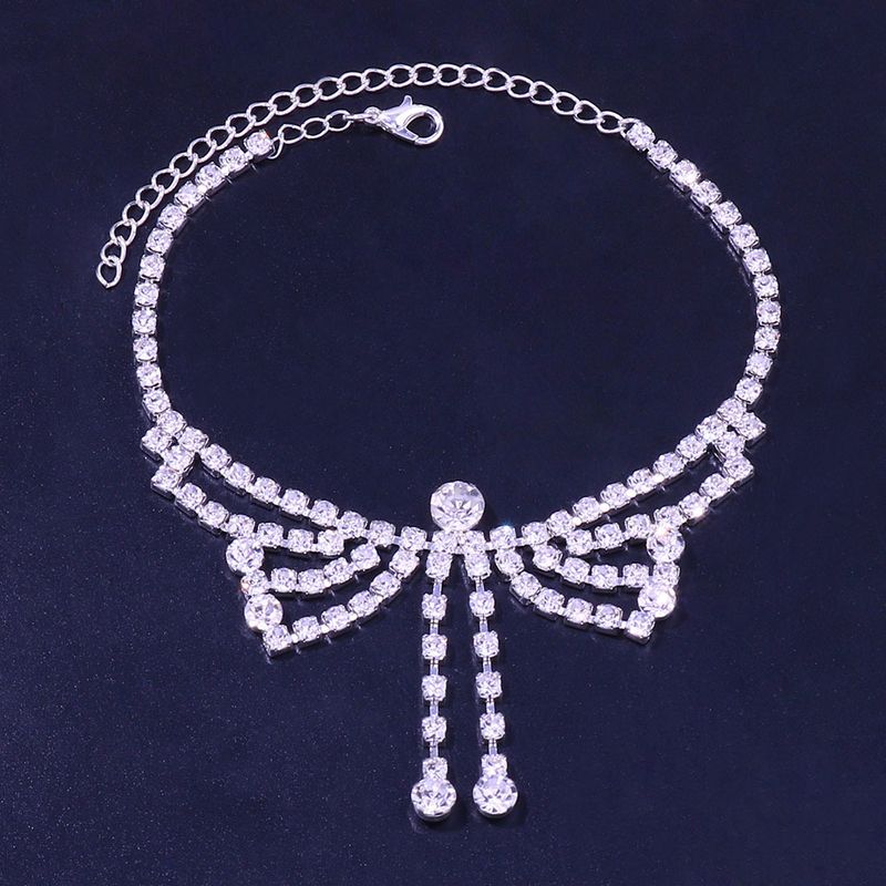 Jewelry Personalized All-match Butterfly Anklet Women's Light Luxury Fashion Pendant Rhinestone Anklet_voghion.com