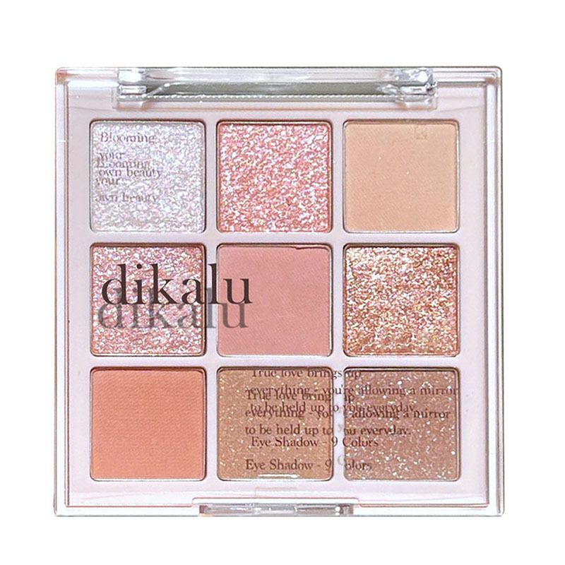 Dikalu dolce fragola ghiaccio tritato tè al latte piatto per ombretto a nove colori acrilico trasparente polvere di desiderio puro per studenti_voghion.com