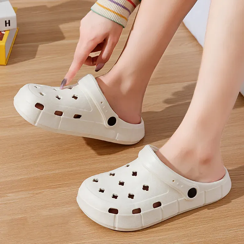 Waterproof Summer Slides: EVA Soft Sole Women's Garden Slippers With Holes 4 243fd_voghion.com