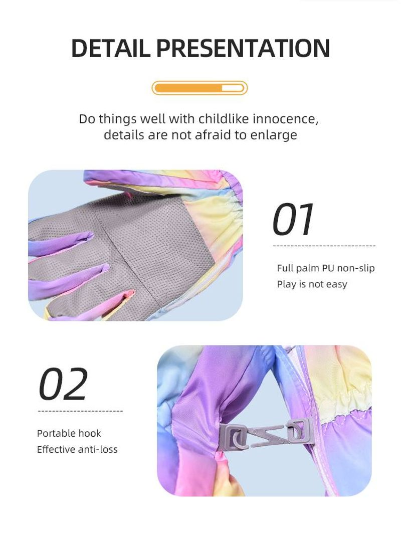 Guantes de esquí unisex para niños cálidos para niños cycg_voghion.com