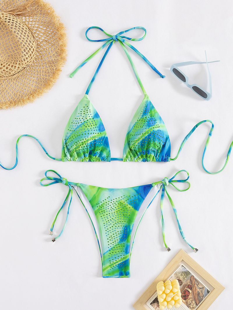 Sexy rückenfreies Bikini-Set für Damen – Sling-Urlaubsstil, zweiteiliger Badeanzug für Strand und Pool_voghion.com