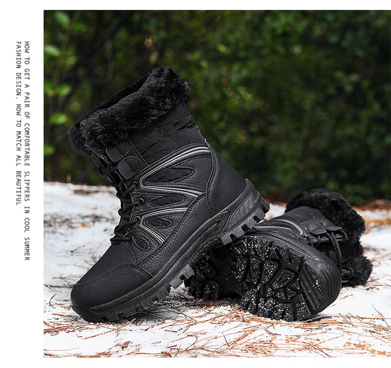 Winter-Schneestiefel für Damen, hoch geschnitten, warm, weich, Plüsch, Stiefeletten für Damen, rutschfest, verschleißfest, lässige Damenschuhe_voghion.com