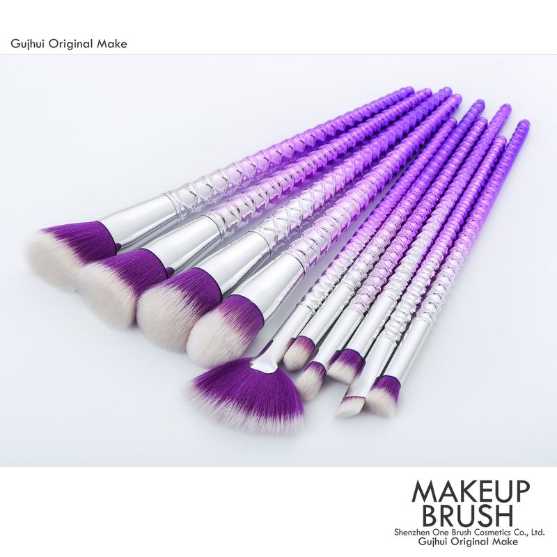 10-teiliges Make-up-Pinsel-Set, Make-up-Tools, Meerjungfrau-Mais, sechsseitiges Gewinde, GUJHUI_voghion.com