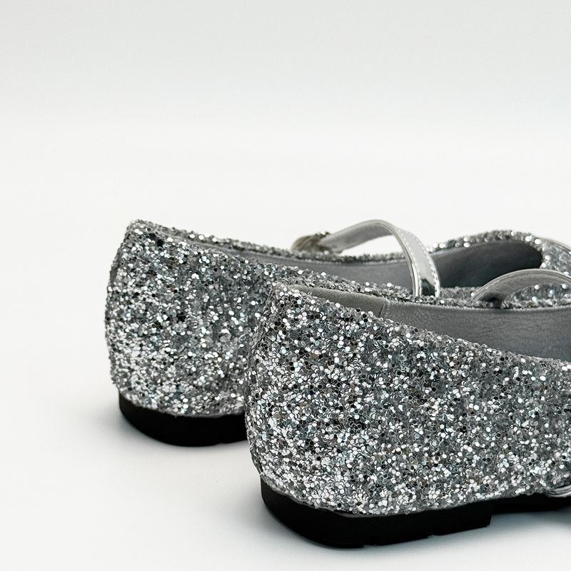 Mädchen-Flachschuhe, runde Zehenpartie, flacher Mund, flache Mädchenschuhe, süße neue Pailletten-Strass-Silber-Mary-Jane-Schuhe für Mädchen_voghion.com