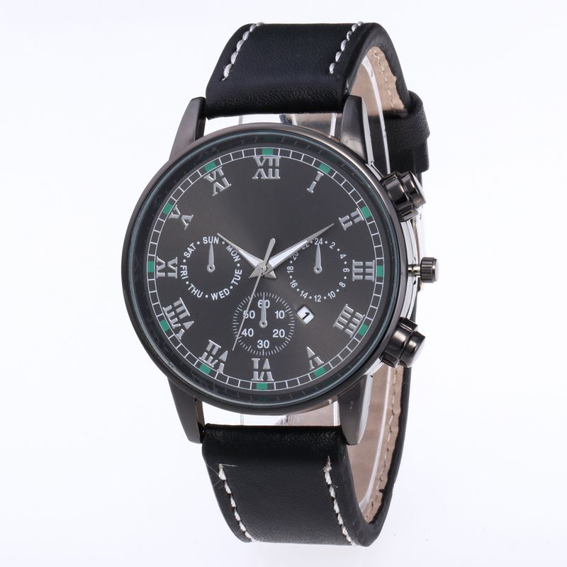 Men's Belt Square Digital Calendar Men's Watch Steel Belt Calendar Men's Watch A Generation No Logo_voghion.com