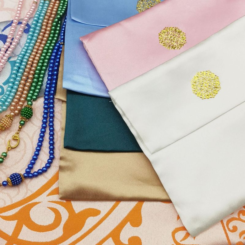 Bolsa de tela para adoración con cuentas, muy vendida, set de viaje, tapete de oración portátil para boda, caja de regalo Tasbih, cultural y creativo._voghion.com