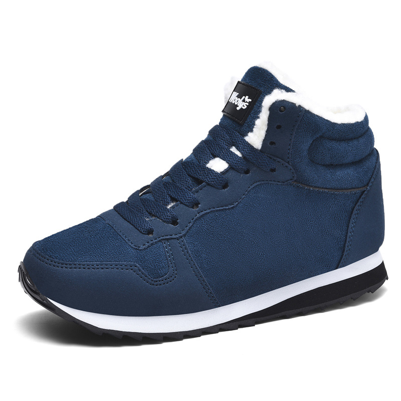 Scarpe invernali coreane da uomo e da donna, calde in cotone, stivali da neve, alte, leggere e di grandi dimensioni._voghion.com