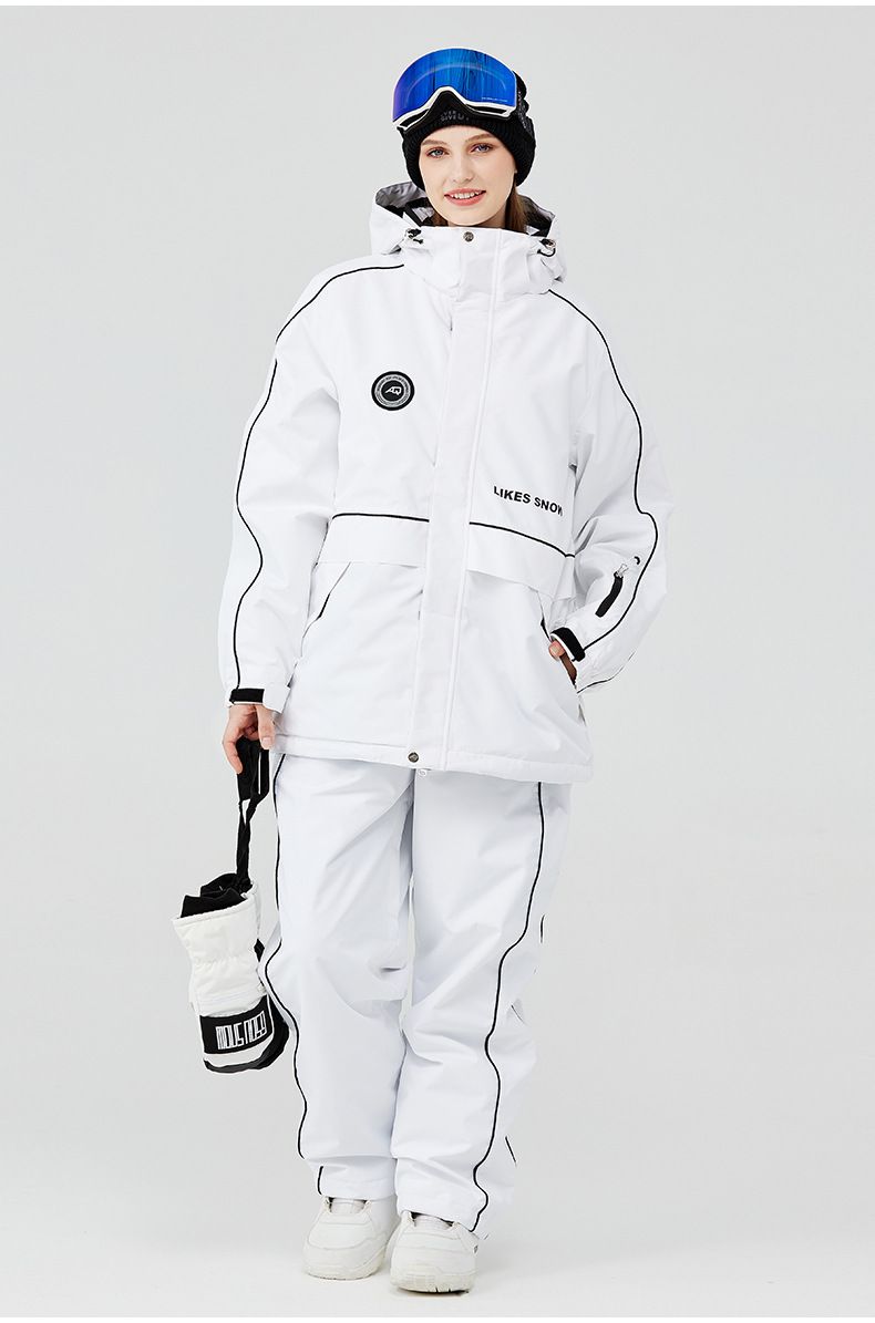 Men's Women's Winter Warm Thickened Jacket Pants Snowboard And Snow Ski Suit New Model_voghion.com