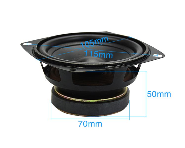 AIYIMA 1Pcs 4 Zoll Audio Subwoofer Lautsprecher 50 W 8 ohm Woofer Mitten Bass Computer Lautsprecher Für Heimkino sound_voghion.com