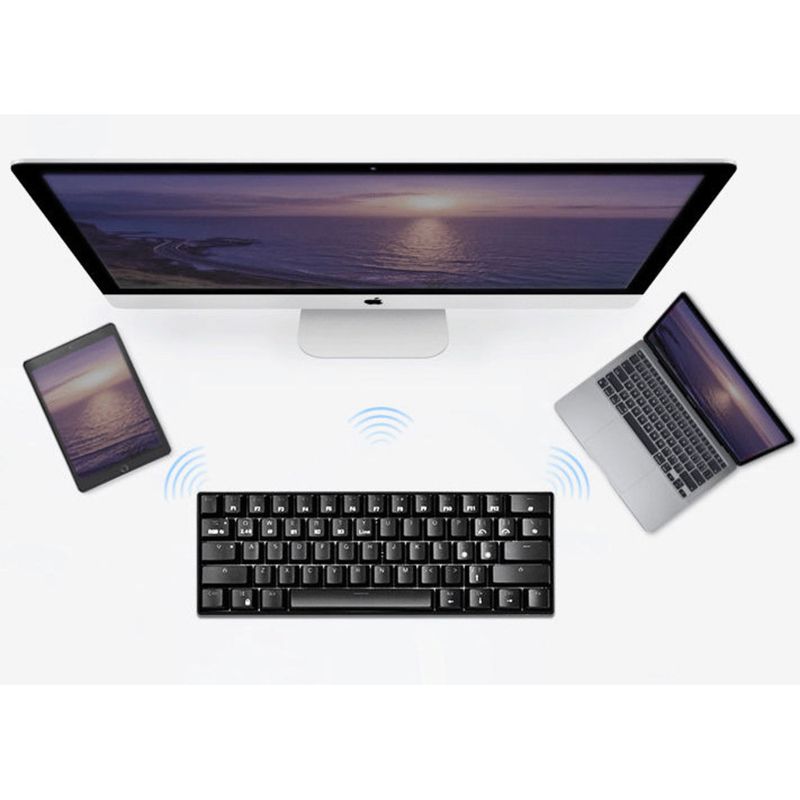 61-key Tri-mode Mechanical Keyboard Wireless 2.4G Bluetooth Portable Office Gaming Wired Laptop 68-key_voghion.com