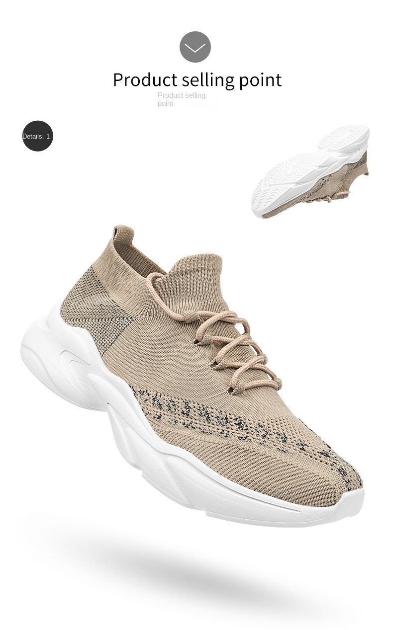 Frühlingspaar-Stil gewebte Socken, Schuhe, Sportschuhe, Freizeitschuhe, Übergröße_voghion.com