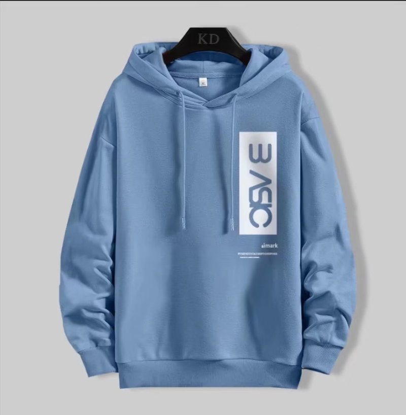 Felpa con cappuccio stampata con nuova lettera primaverile e autunnale per cappotto allentato da uomo in stile coreano Instagram per ragazzi_voghion.com
