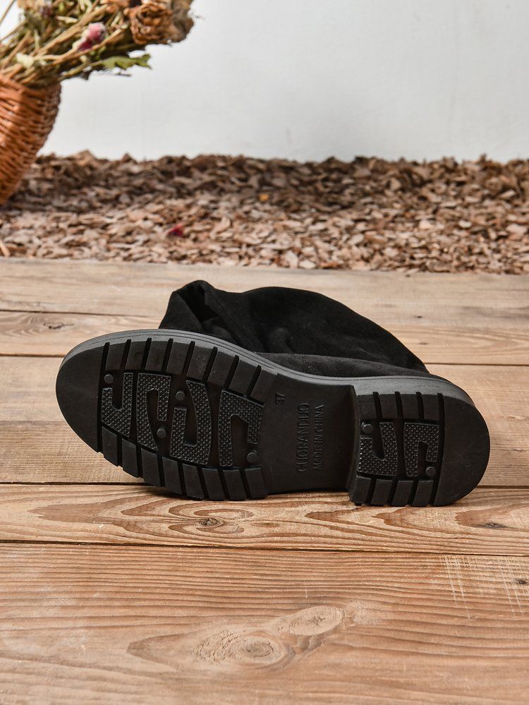 New long boots women over knee high heels new elastic long boots spring and autumn single thin_voghion.com