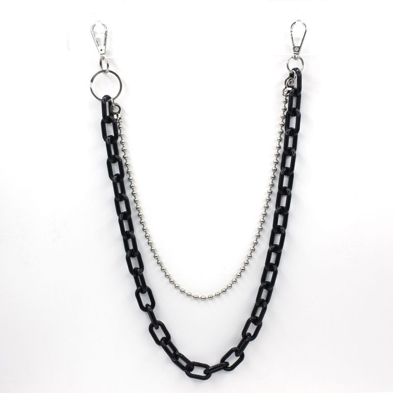 Versatile INS Waist Hip-Hop Street Cool Chic Style Unisex Disco Pantaloni Catena Accessori_voghion.com